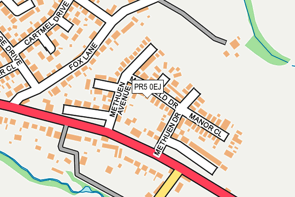 PR5 0EJ map - OS OpenMap – Local (Ordnance Survey)
