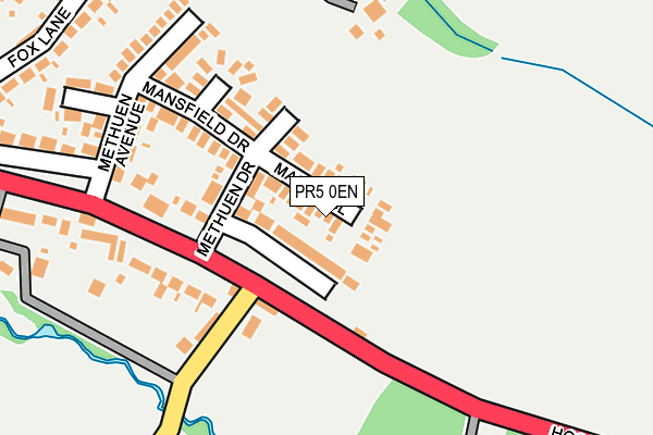 PR5 0EN map - OS OpenMap – Local (Ordnance Survey)