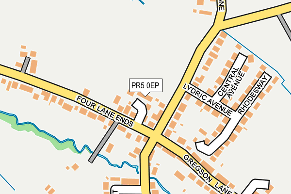 PR5 0EP map - OS OpenMap – Local (Ordnance Survey)