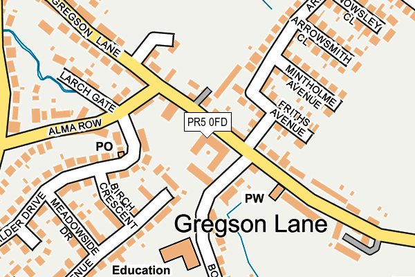 Map of GREGSON LANE GARAGE LIMITED at local scale