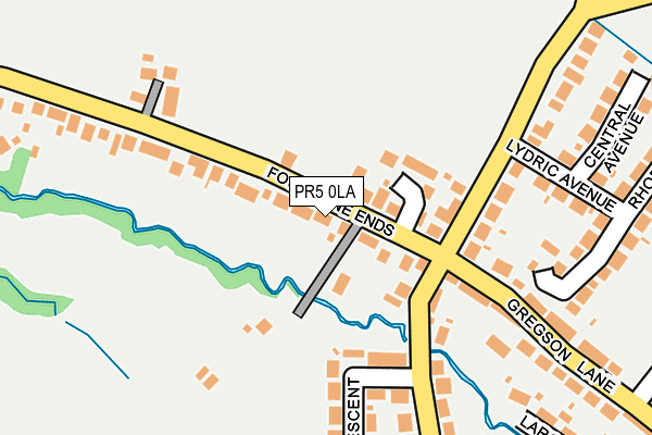 PR5 0LA map - OS OpenMap – Local (Ordnance Survey)