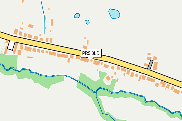 PR5 0LD map - OS OpenMap – Local (Ordnance Survey)