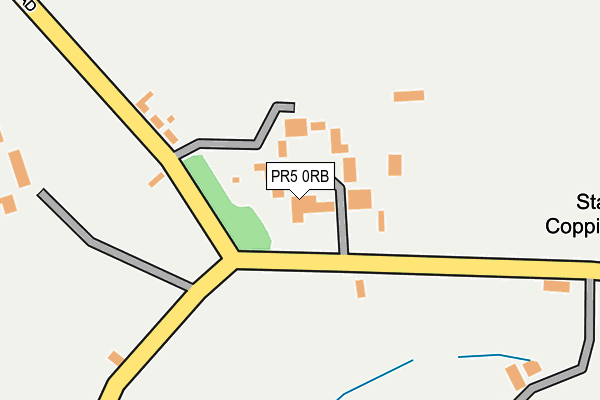 PR5 0RB map - OS OpenMap – Local (Ordnance Survey)