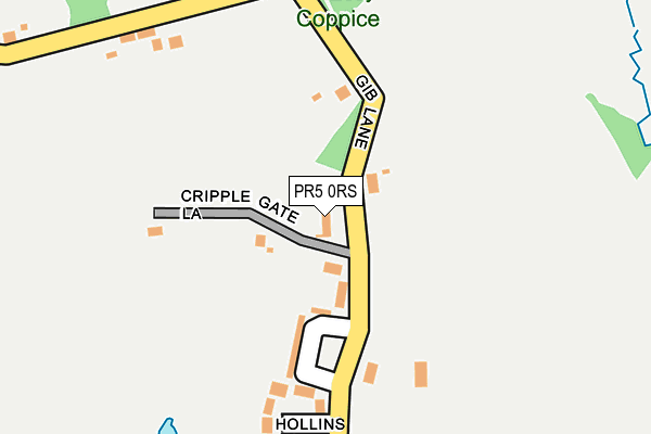PR5 0RS map - OS OpenMap – Local (Ordnance Survey)