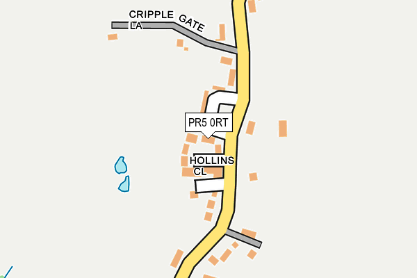 PR5 0RT map - OS OpenMap – Local (Ordnance Survey)