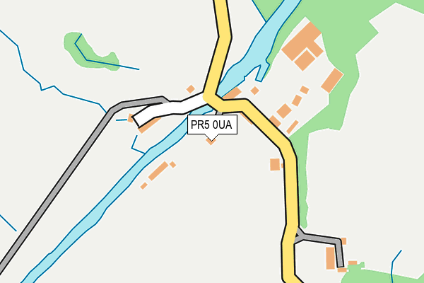 PR5 0UA map - OS OpenMap – Local (Ordnance Survey)