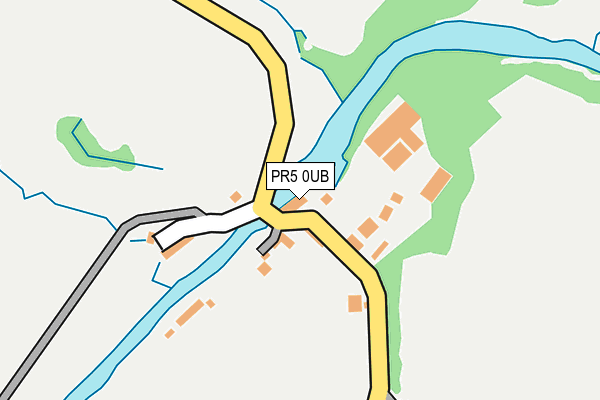 PR5 0UB map - OS OpenMap – Local (Ordnance Survey)