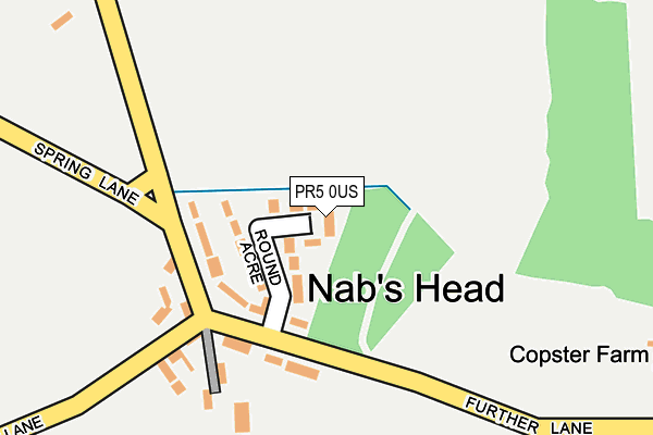 PR5 0US map - OS OpenMap – Local (Ordnance Survey)