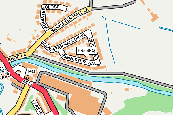 PR5 4EQ map - OS OpenMap – Local (Ordnance Survey)