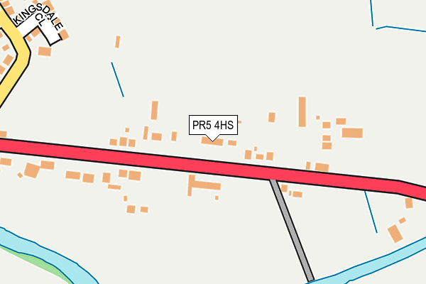 PR5 4HS map - OS OpenMap – Local (Ordnance Survey)