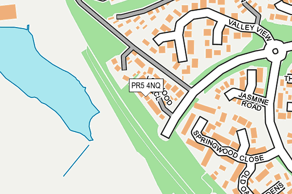 PR5 4NQ map - OS OpenMap – Local (Ordnance Survey)