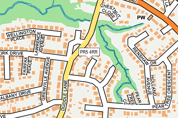 PR5 4RR map - OS OpenMap – Local (Ordnance Survey)