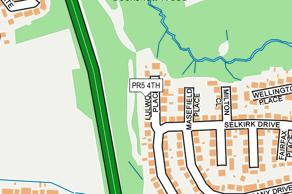 PR5 4TH map - OS OpenMap – Local (Ordnance Survey)