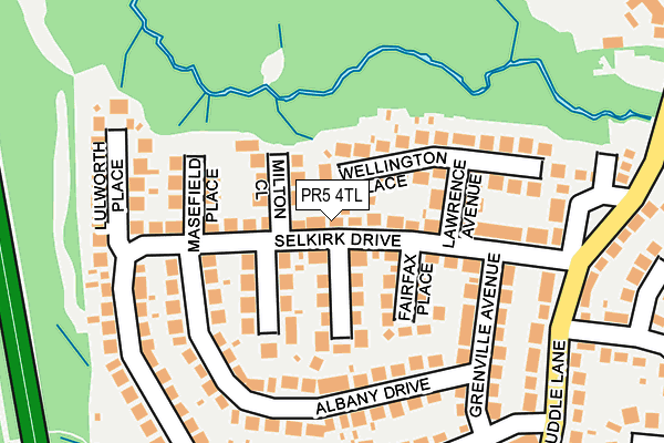 PR5 4TL map - OS OpenMap – Local (Ordnance Survey)
