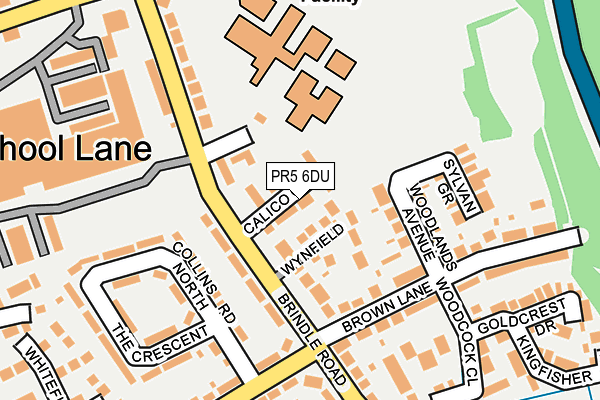PR5 6DU map - OS OpenMap – Local (Ordnance Survey)