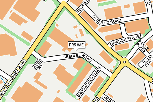 PR5 8AE map - OS OpenMap – Local (Ordnance Survey)