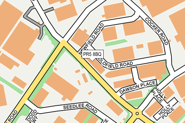 PR5 8BQ map - OS OpenMap – Local (Ordnance Survey)