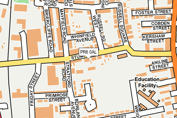 PR6 0AL map - OS OpenMap – Local (Ordnance Survey)