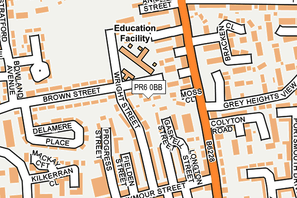 PR6 0BB map - OS OpenMap – Local (Ordnance Survey)