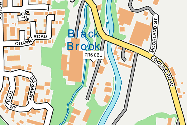 PR6 0BU map - OS OpenMap – Local (Ordnance Survey)