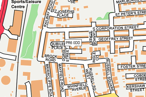 PR6 0DD map - OS OpenMap – Local (Ordnance Survey)