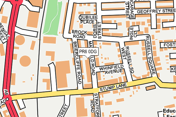 PR6 0DG map - OS OpenMap – Local (Ordnance Survey)