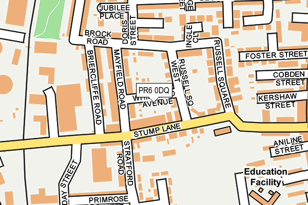 PR6 0DQ map - OS OpenMap – Local (Ordnance Survey)