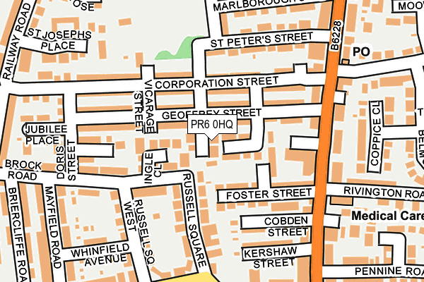 PR6 0HQ map - OS OpenMap – Local (Ordnance Survey)