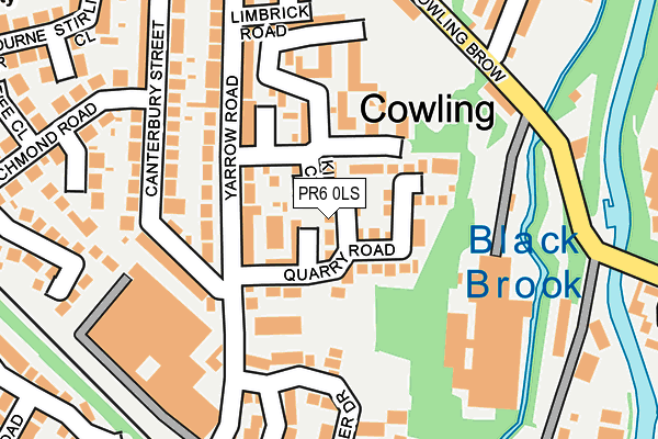 PR6 0LS map - OS OpenMap – Local (Ordnance Survey)