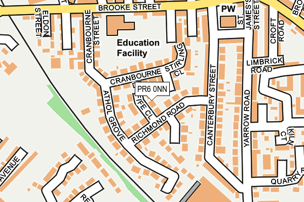 PR6 0NN map - OS OpenMap – Local (Ordnance Survey)