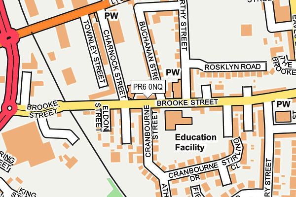 PR6 0NQ map - OS OpenMap – Local (Ordnance Survey)