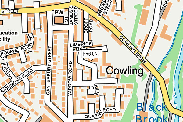 PR6 0NT map - OS OpenMap – Local (Ordnance Survey)