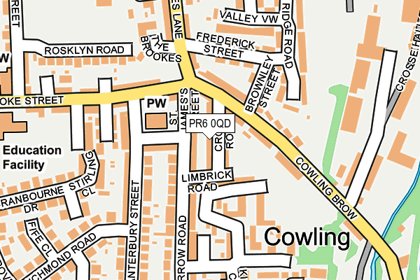 PR6 0QD map - OS OpenMap – Local (Ordnance Survey)