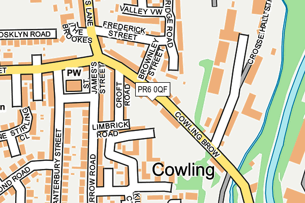 PR6 0QF map - OS OpenMap – Local (Ordnance Survey)