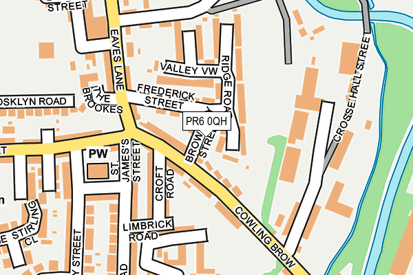 PR6 0QH map - OS OpenMap – Local (Ordnance Survey)