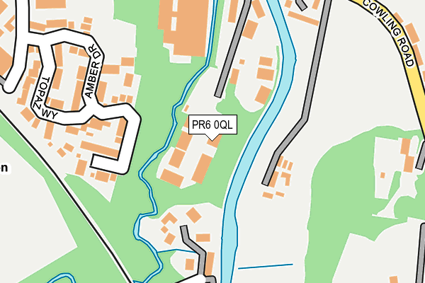 PR6 0QL map - OS OpenMap – Local (Ordnance Survey)