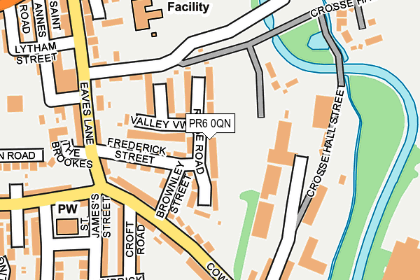 PR6 0QN map - OS OpenMap – Local (Ordnance Survey)