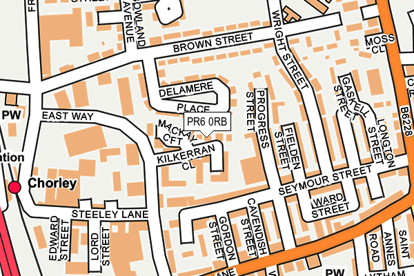 PR6 0RB map - OS OpenMap – Local (Ordnance Survey)