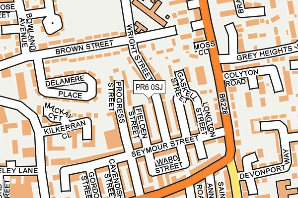 PR6 0SJ map - OS OpenMap – Local (Ordnance Survey)