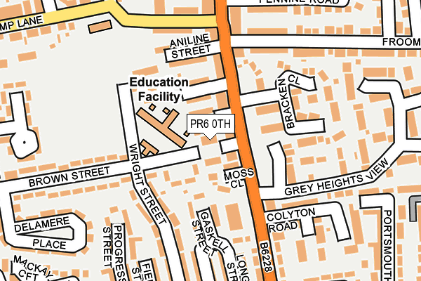 PR6 0TH map - OS OpenMap – Local (Ordnance Survey)