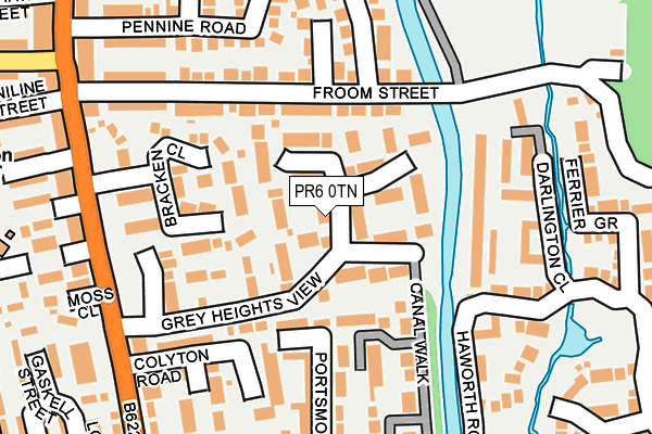 PR6 0TN map - OS OpenMap – Local (Ordnance Survey)