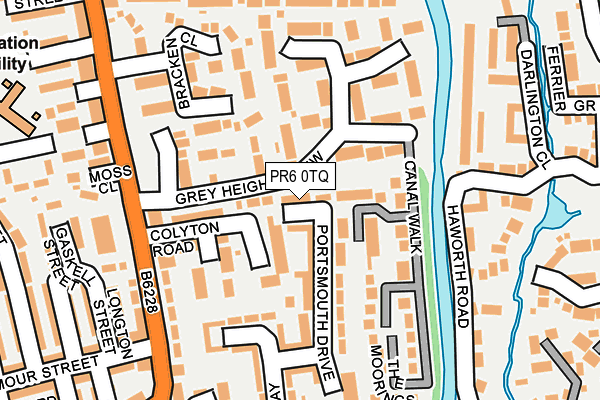 PR6 0TQ map - OS OpenMap – Local (Ordnance Survey)