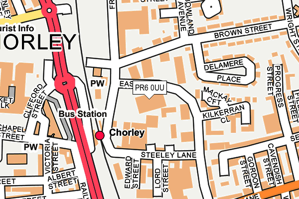 PR6 0UU map - OS OpenMap – Local (Ordnance Survey)