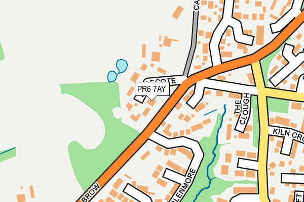 PR6 7AY map - OS OpenMap – Local (Ordnance Survey)