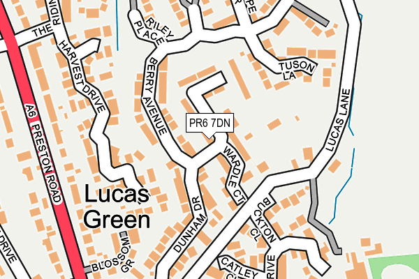 PR6 7DN map - OS OpenMap – Local (Ordnance Survey)