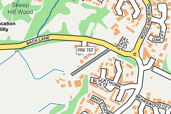 PR6 7EF map - OS OpenMap – Local (Ordnance Survey)