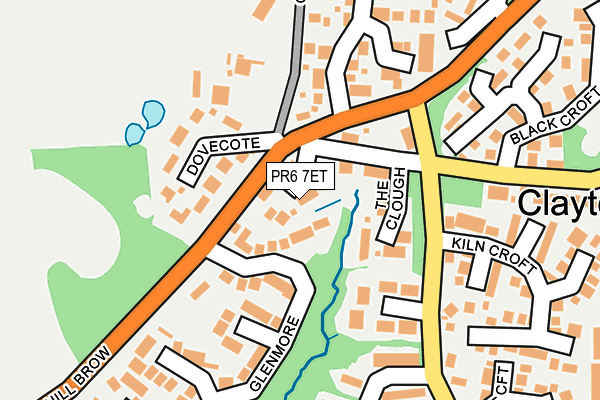 PR6 7ET map - OS OpenMap – Local (Ordnance Survey)