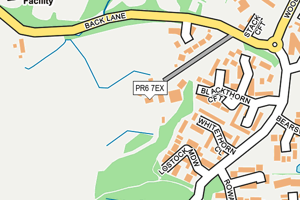 PR6 7EX map - OS OpenMap – Local (Ordnance Survey)