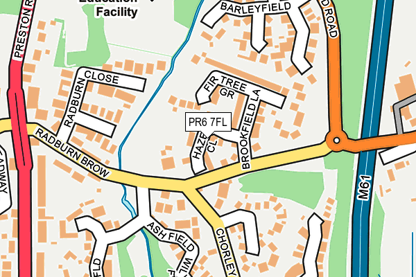 PR6 7FL map - OS OpenMap – Local (Ordnance Survey)