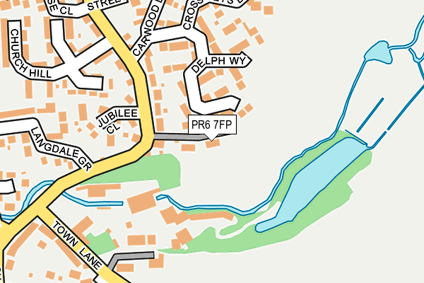 PR6 7FP map - OS OpenMap – Local (Ordnance Survey)